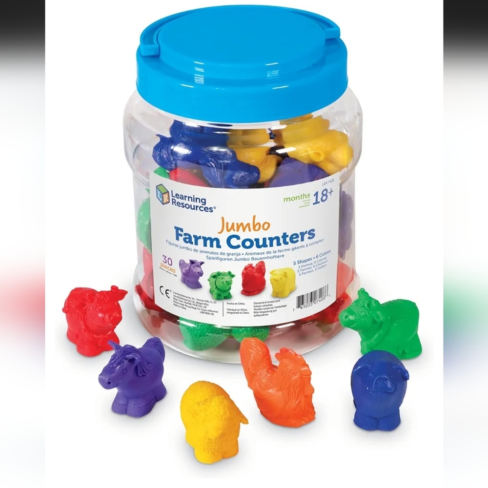 Kids Learning Jumbo Farm Counters💕